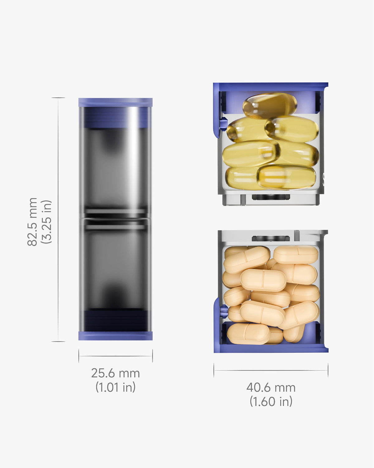 Daily Case product dimensions and capacity